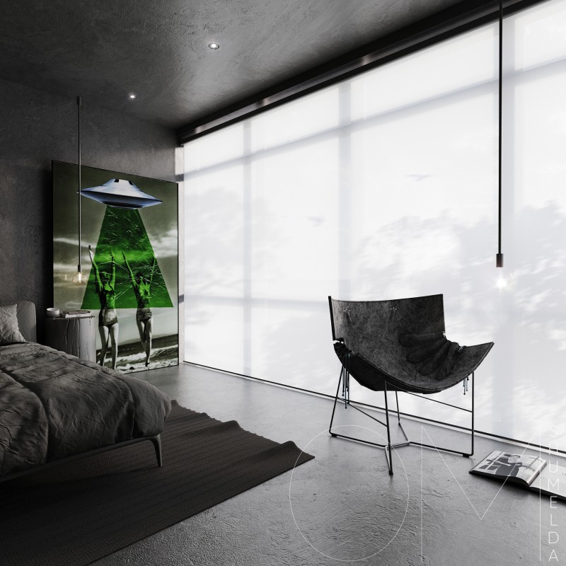 Интерьер стильных апартаментов в темных тонах Интерьер стильных апартаментов в темных тонах