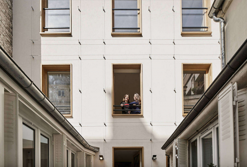 Парижская квартира с небольшим внутренним двориком