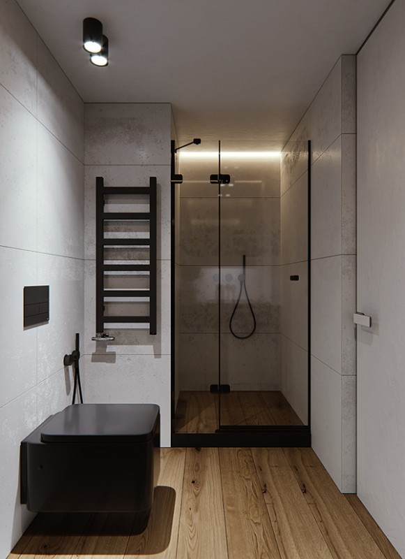 Двухуровневая квартира в индустриальном стиле