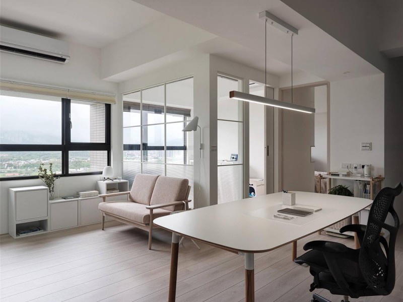 Интерьер светлой квартиры в Тайбэе