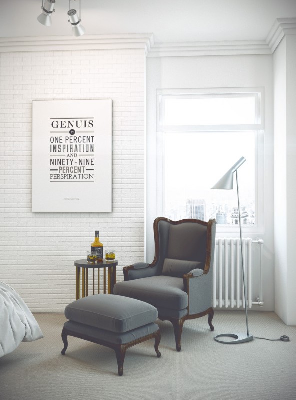 Интерьер светлых апартаментов Интерьер светлых апартаментов