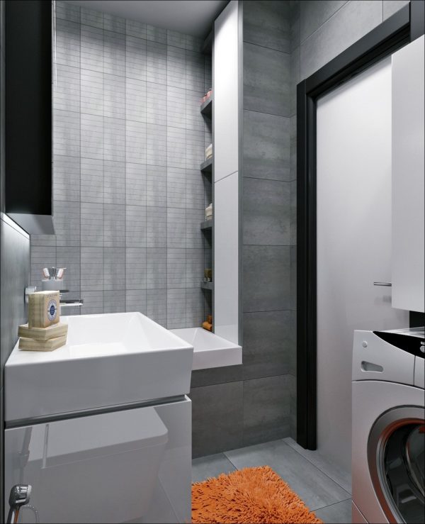 Компактная квартира в темных тонах