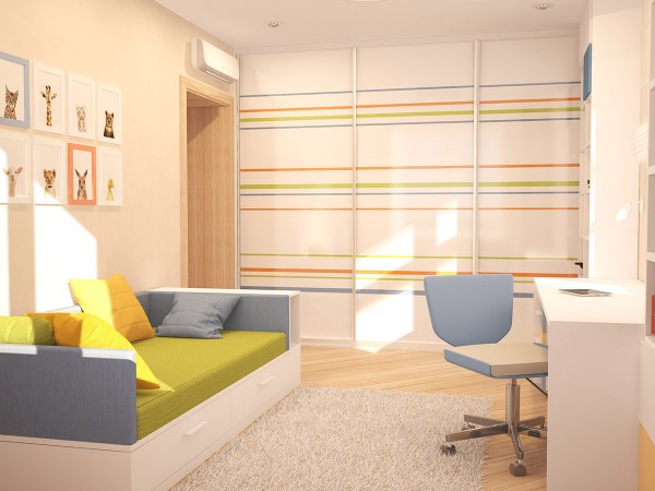 Уютная квартира с мягкими цитрусовыми акцентами