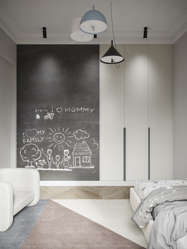 Дизайн-проект квартиры для семьи с ребенком