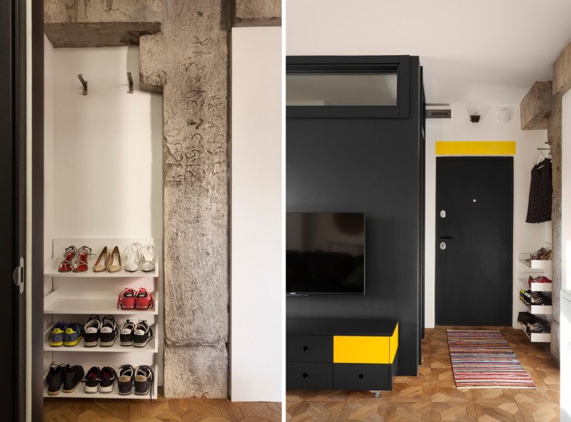 Эклектичный декор интерьера небольшой студии