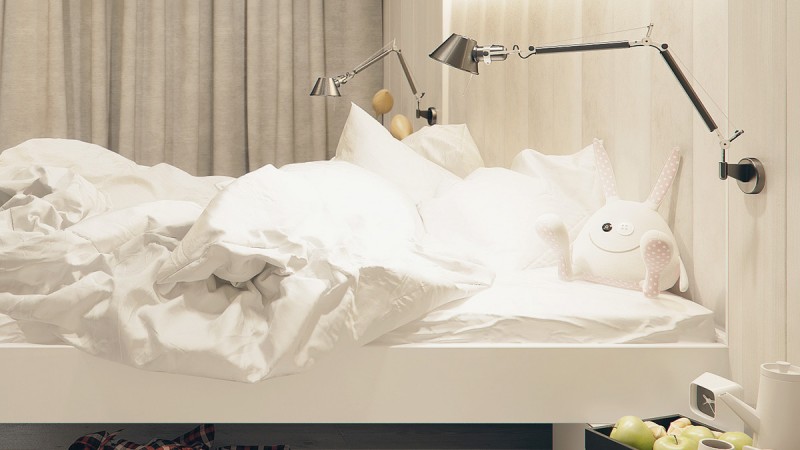 Интерьер светлых просторных апартаментов