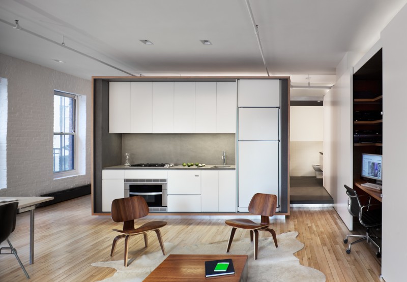 Многофункциональный интерьер уютных апартаментов