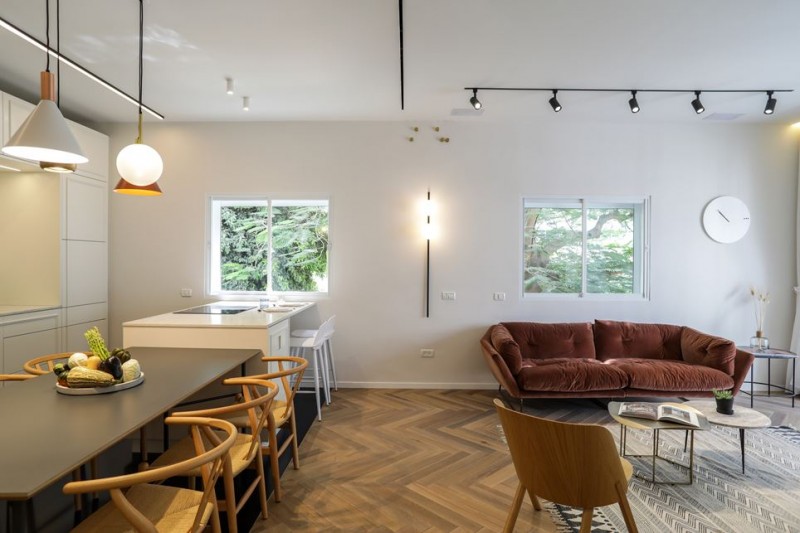 Скандинавский стиль в приморской квартире в Тель-Авиве