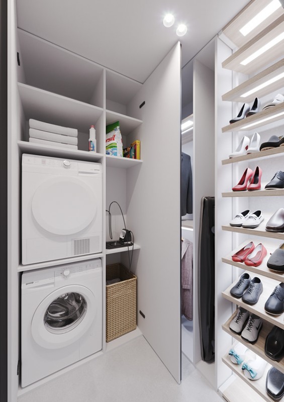 Двухуровневые апартаменты в стиле "минимализм" Двухуровневые апартаменты в стиле "минимализм"