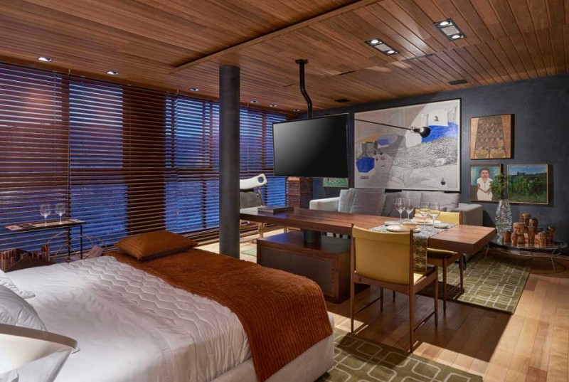 Интерьер студии в Бразилии Интерьер студии в Бразилии