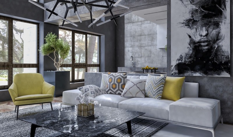 Проект двухэтажного таунхауса с потрясающим дизайном для молодой пары