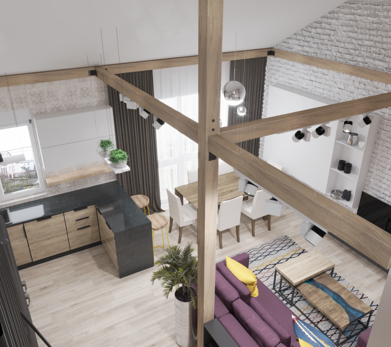 Проект кухни-гостиной в загородном доме Проект кухни-гостиной в загородном доме