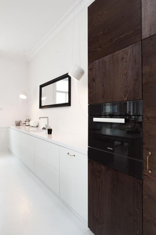 Сочетание модерна и индустриального стиля