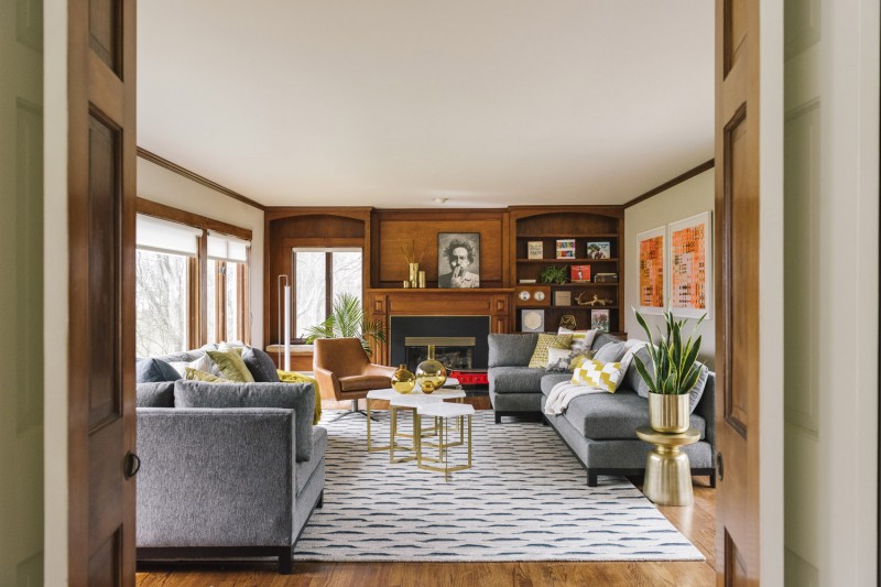 Гармоничный интерьер коттеджа в Бруклине Гармоничный интерьер коттеджа в Бруклине