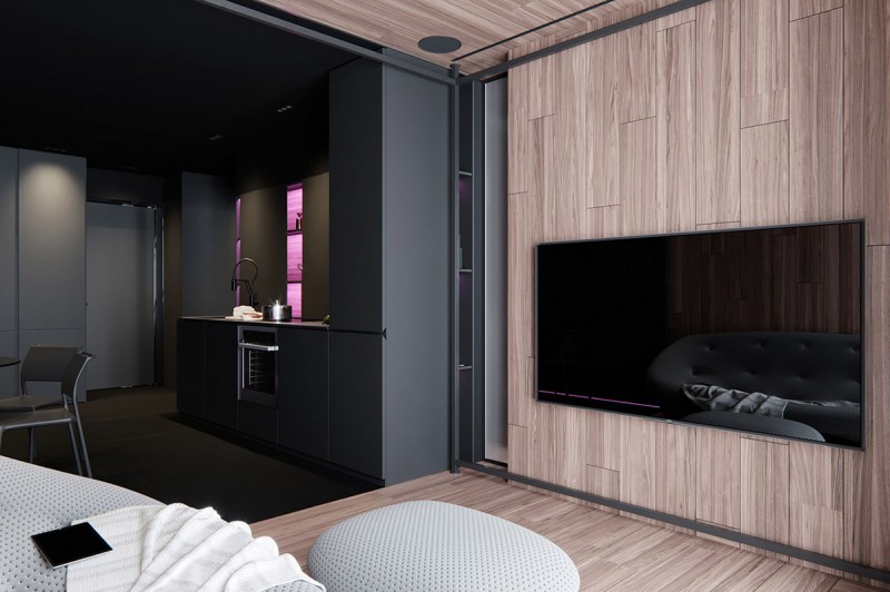 Интерьер в темных тонах Интерьер в темных тонах