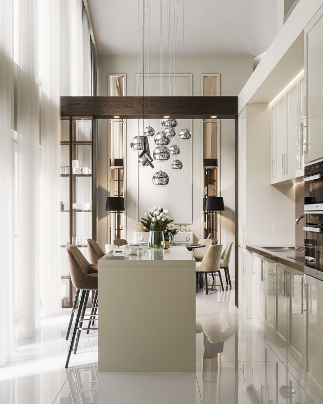 Кухня и гостиная в загородном доме Кухня и гостиная в загородном доме