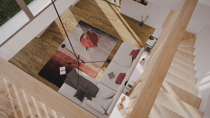 Проект полуутопленного в склоне холма дома