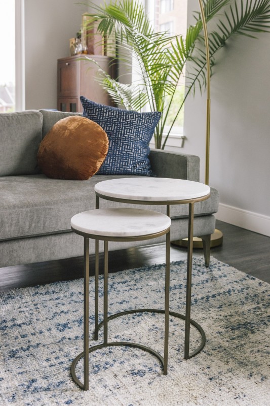 Стильный интерьер квартиры в Даунерс-Гроув, штат Иллинойс