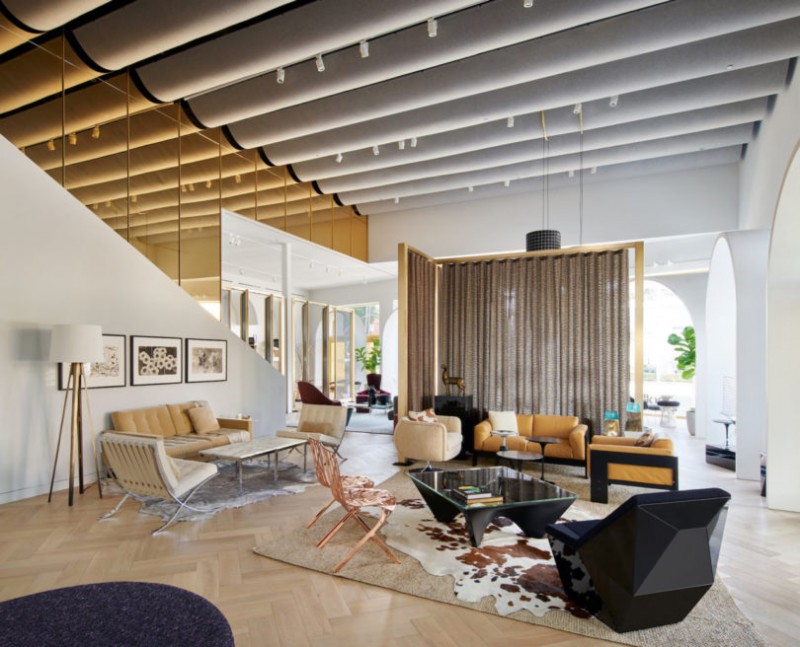 Дизайн выставочного зала Home Design Shop (Knoll) в Лос-Анджелесе, вдохновленный марокканским стилем