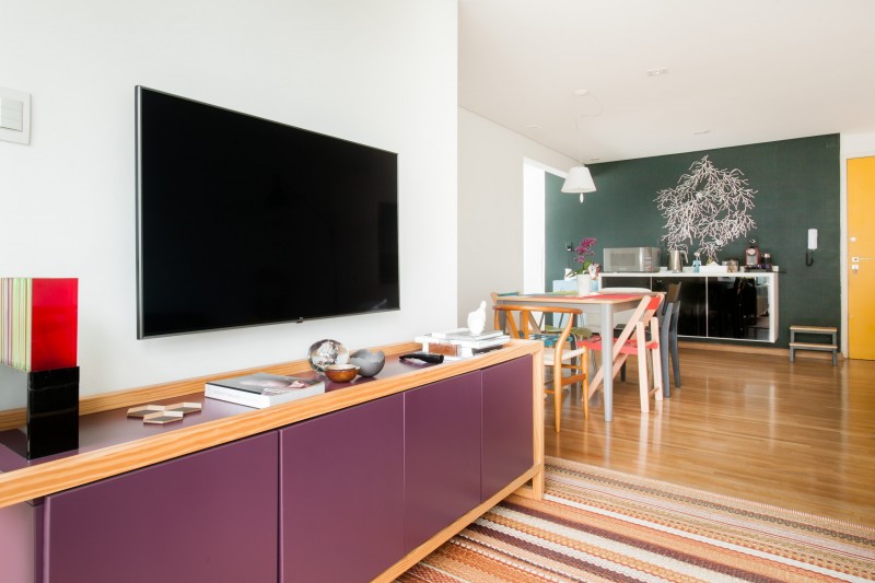 Интерьер ярких апартаментов в Сан-Паулу