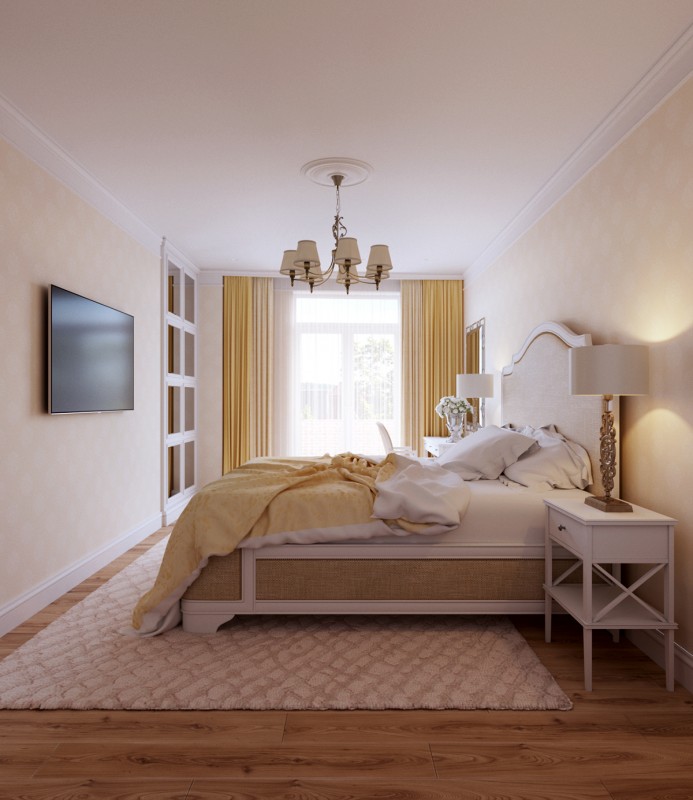 Интерьер светлой просторной квартиры