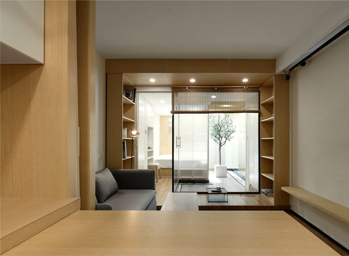 Открытая планировка квартиры в Шанхае, Китай