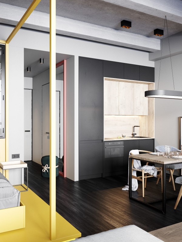 Студия для молодой девушки