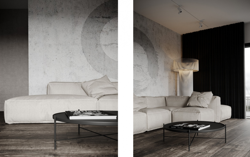 Дизайн-проект квартиры в стиле "брутализм"