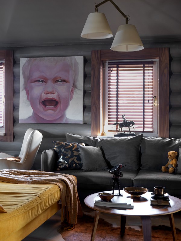 Экстравагантное оформление загородного дома