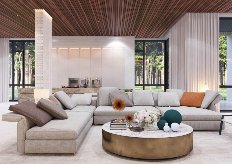 Интерьер роскошного загородного дома Интерьер роскошного загородного дома