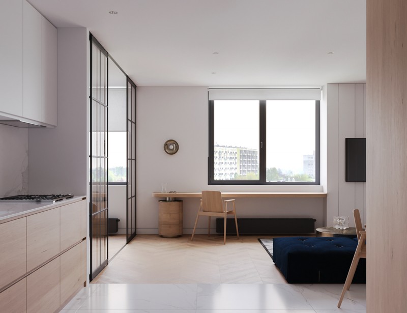 Квартира-студия в стиле "минимализм" Квартира-студия в стиле "минимализм"