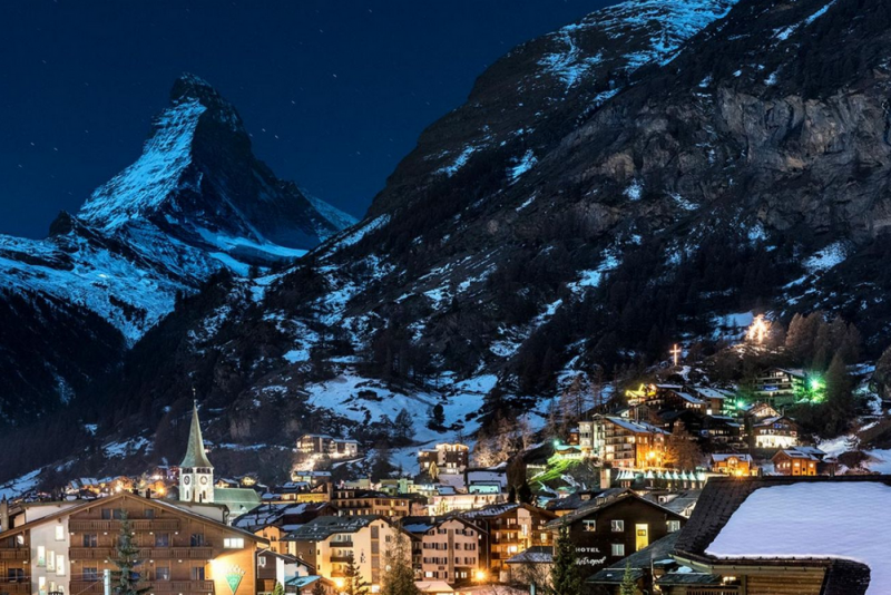 Шале в деревне Церматт, Швейцария