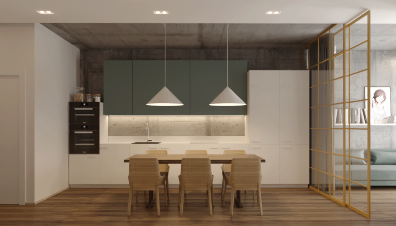 Декоративный бетон в интерьере квартиры