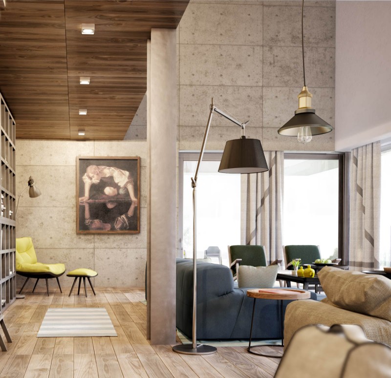 Интерьер апартаментов в индустриальном стиле Интерьер апартаментов в индустриальном стиле