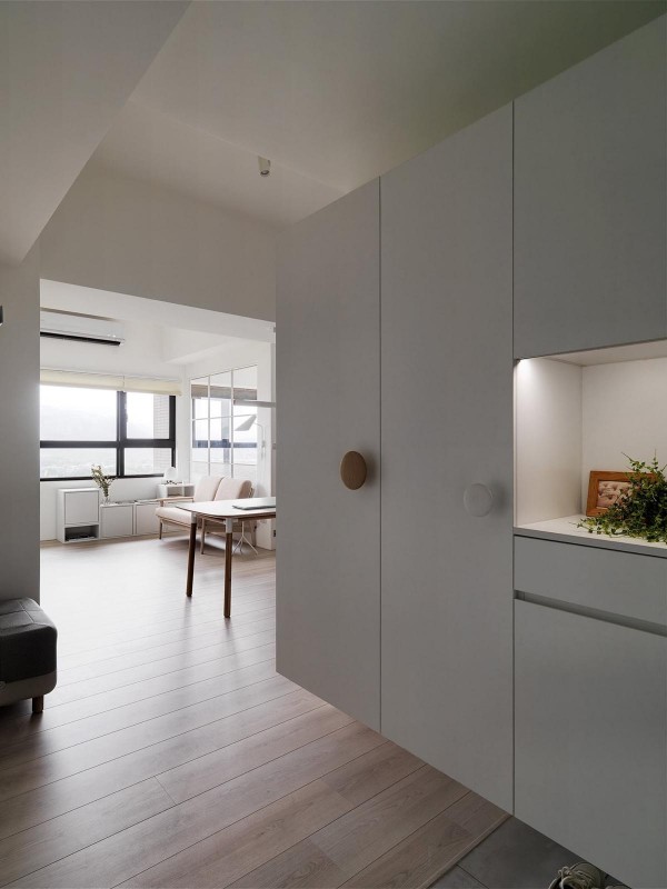 Интерьер светлой квартиры в Тайбэе