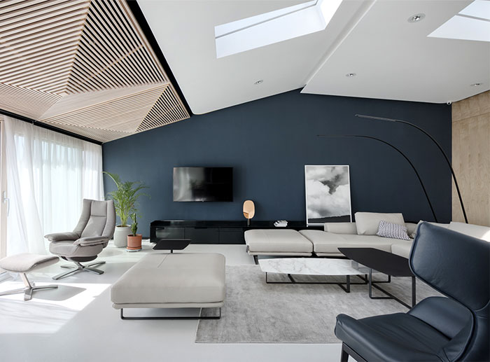 Открытая планировка просторной квартиры в Белграде