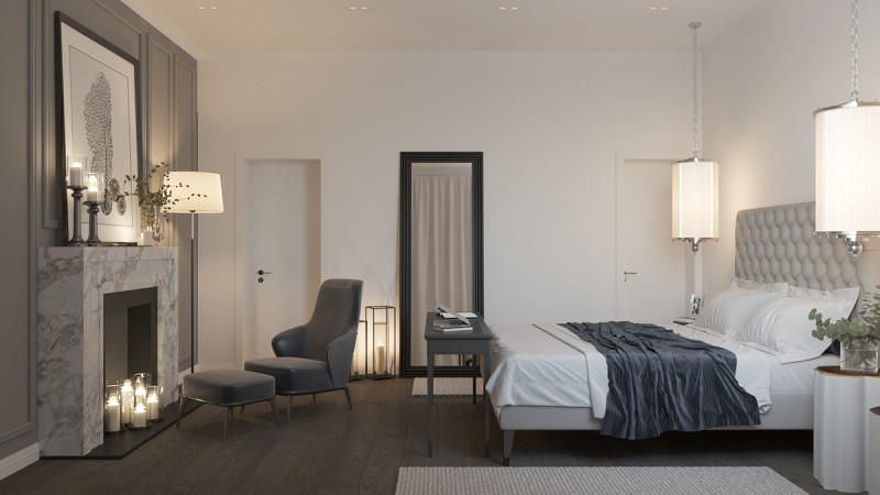 Элегантный интерьер загородного дома