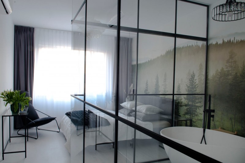 Современный городской лофт площадью 120 м2 в Варшаве