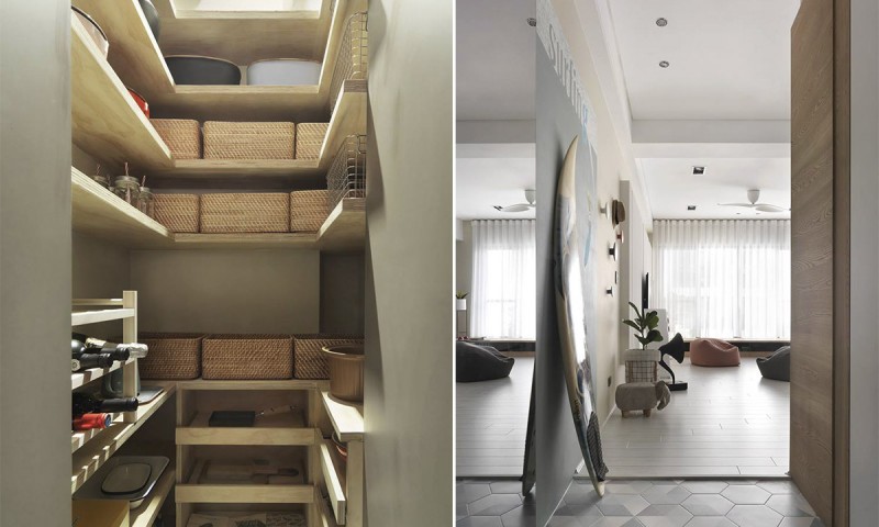 Баланс светлого и темного, нейтрального и цветного, роскоши и простоты в тайваньских апартаментах Баланс светлого и темного, нейтрального и цветного, роскоши и простоты в тайваньских апартаментах