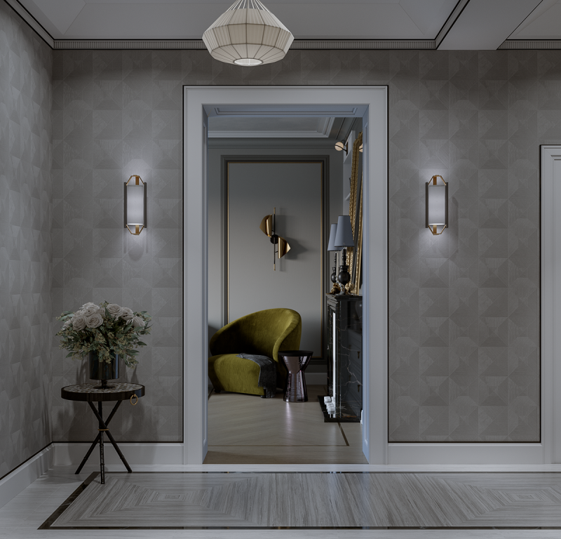 Гостиная в неоклассическом стиле Гостиная в неоклассическом стиле