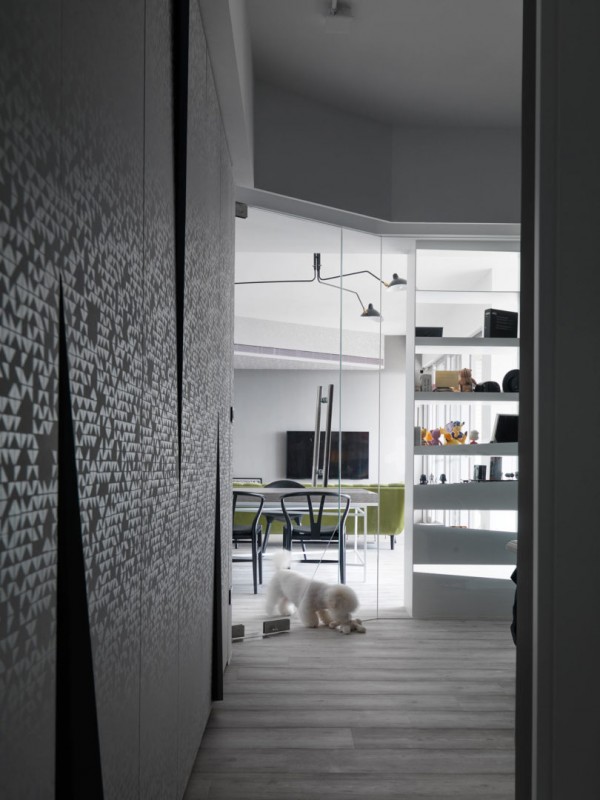 Яркие детали в интерьере апартаментов в Тайбэе