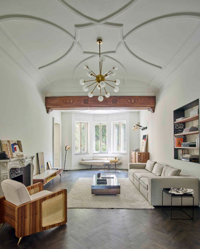 Элементы декора в стиле 50-х в апартаментах в Турине, Италия Элементы декора в стиле 50-х в апартаментах в Турине, Италия