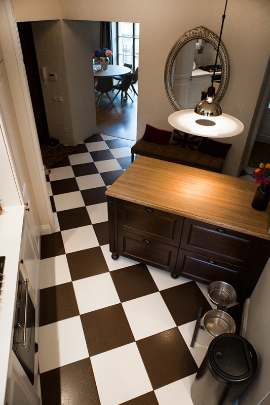 Интерьер богемной квартиры для семейной пары с детьми