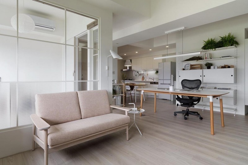 Интерьер светлой квартиры в Тайбэе