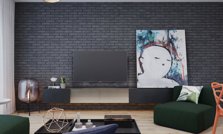 Яркие краски в интерьере просторной квартиры