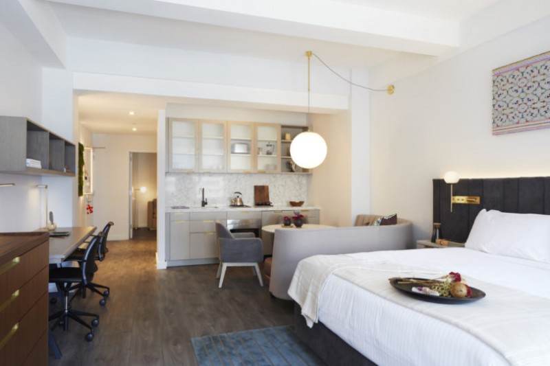 Отель с рабочими офисами Assemblage John Street 4* в Нью-Йорке