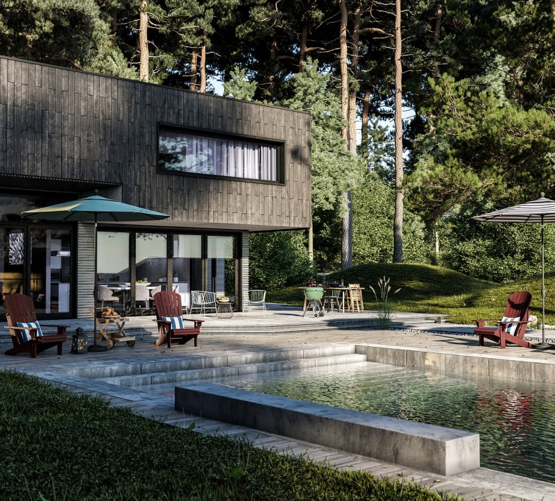 Проект дома в лесу Проект дома в лесу