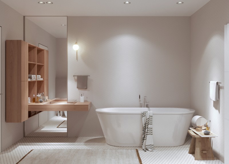 Дизайн квартиры с акцентом на дерево