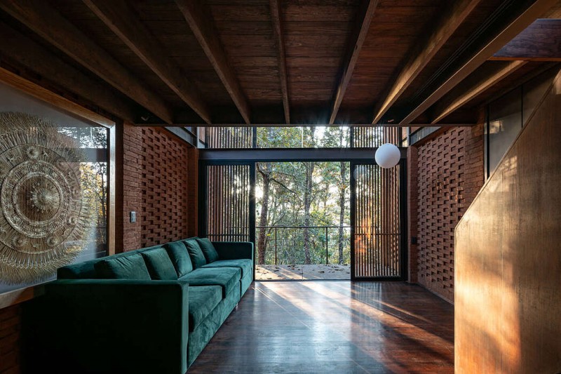 Дом для отпуска, расположенный в небольшом городке Мичоакан в Мексике