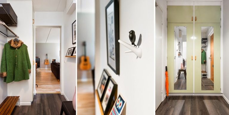 Интерьер небольшой квартиры во Вроцлаве, Польша